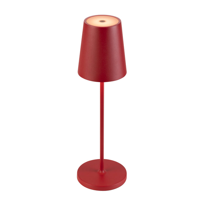 VINOLINA TWO, table lamp, battery-powered, IP65, 2200/2700/3000K, TOUCH, red