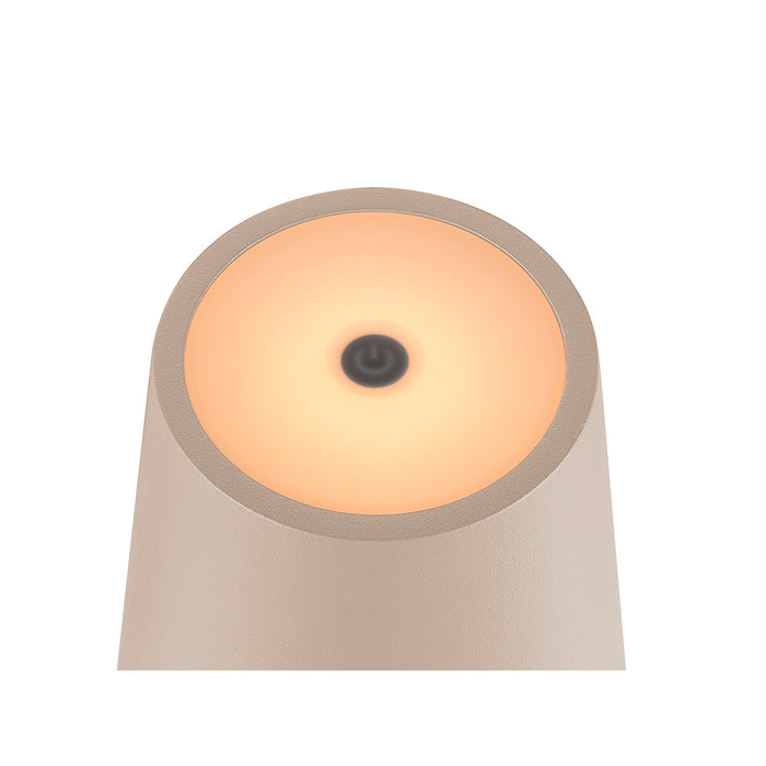 Top view product picture of SLV VINOLINA TWO, table lamp, battery-powered, IP65, 2200/2700/3000K, TOUCH, beige