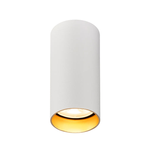 SLV KAMI, ceiling-mounted light, round, 1x max. 10W, GU10, matt white/gold