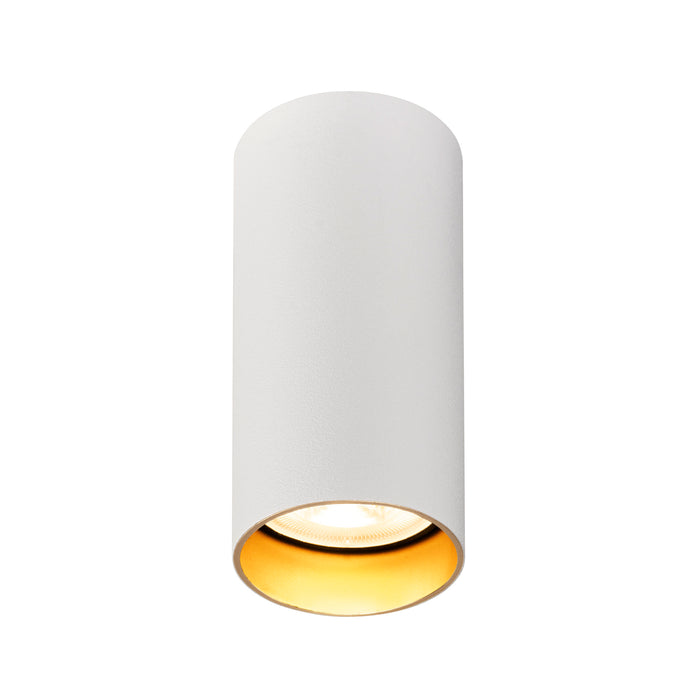 SLV KAMI, ceiling-mounted light, round, 1x max. 10W, GU10, matt white/gold