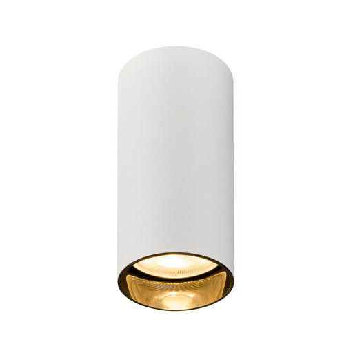 SLV KAMI, ceiling-mounted light, round, 1x max. 10W, GU10, matt white/black