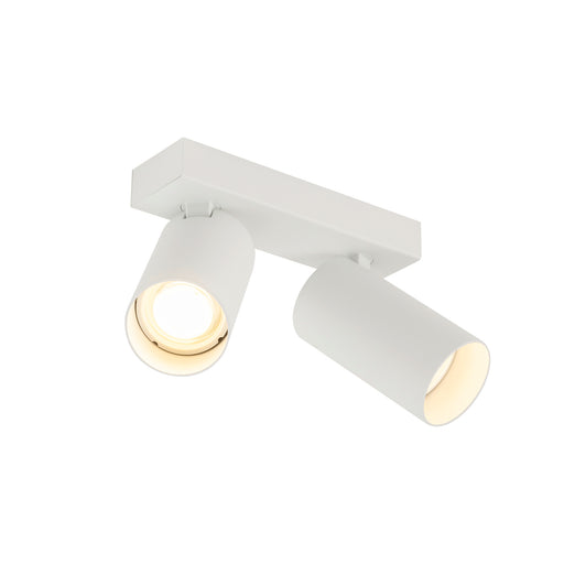 SLV KAMI, ceiling-mounted light, double, 2x max. 10W, GU10, white