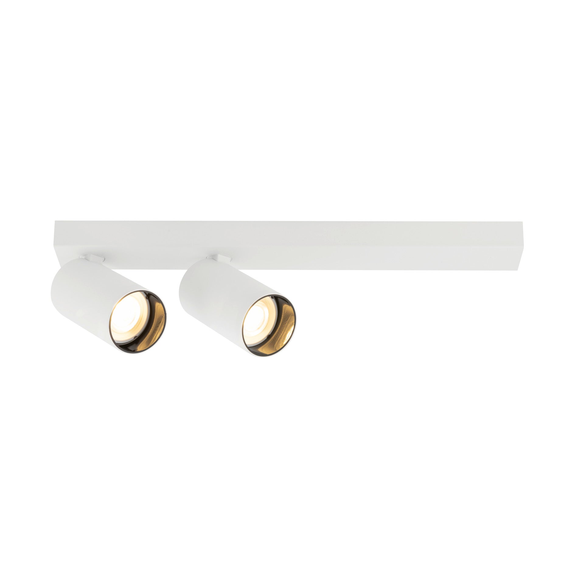 Detailed view product picture of SLV KAMI, ceiling-mounted light, double, long, 2x max. 10W, GU10, white/black