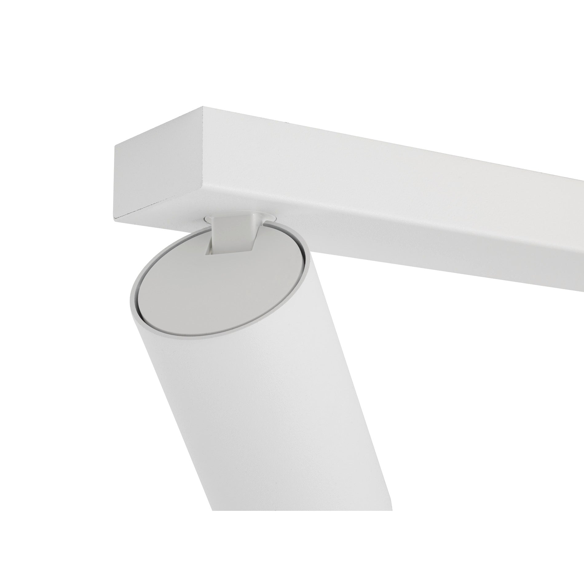 Back view product picture of SLV KAMI, ceiling-mounted light, double, long, 2x max. 10W, GU10, white/black