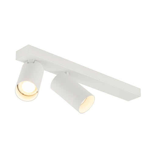 SLV KAMI, ceiling-mounted light, double, long, 2x max. 10W, GU10, white