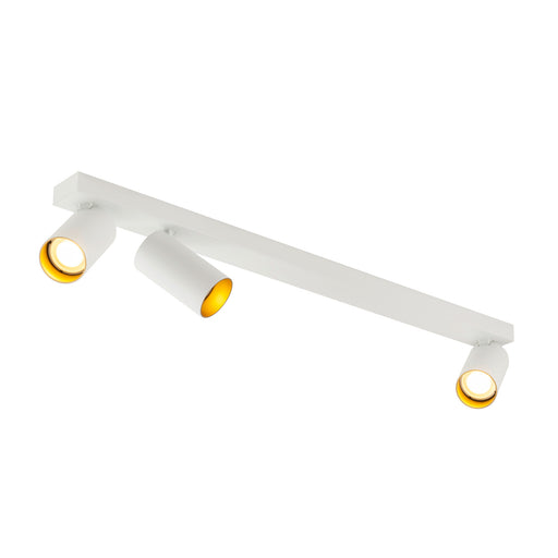 SLV KAMI, ceiling-mounted light, 3x max. 10W, GU10, white/gold