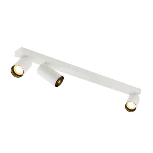 SLV KAMI, ceiling-mounted light, 3x max. 10W, GU10, white/black