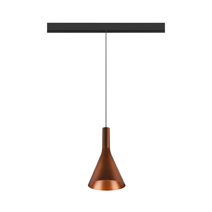 View from the left side product picture of SLV LALU® CONE 15, Lampshade, Mix&Match, H:17 cm, bronze