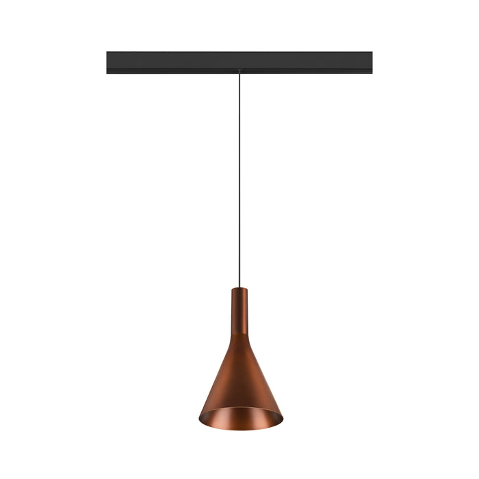 View from the right side product picture of SLV LALU® CONE 15, Lampshade, Mix&Match, H:17 cm, bronze