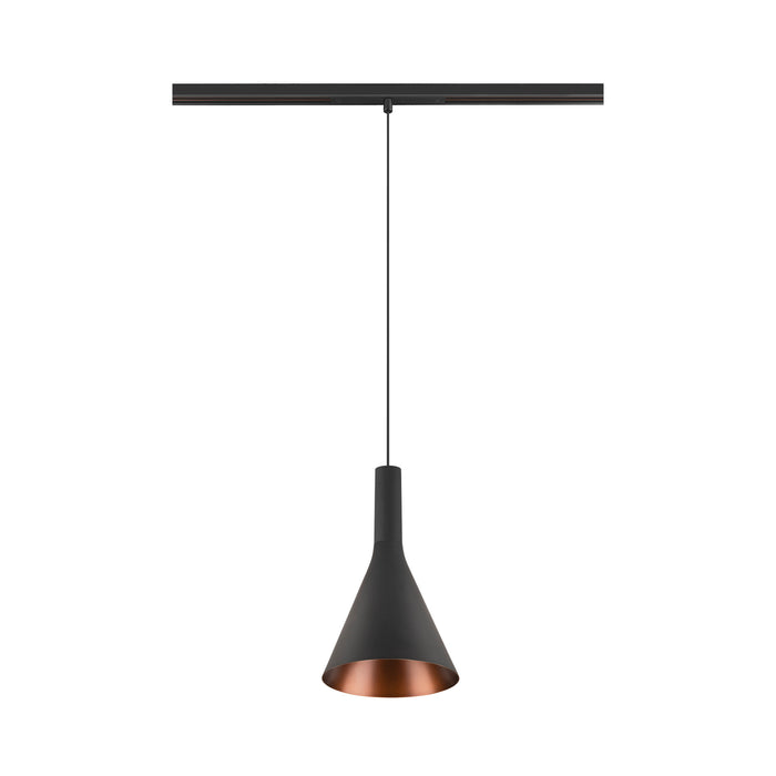 Front view product picture of SLV LALU® CONE 15, Lampshade, Mix&Match, H:17 cm, black