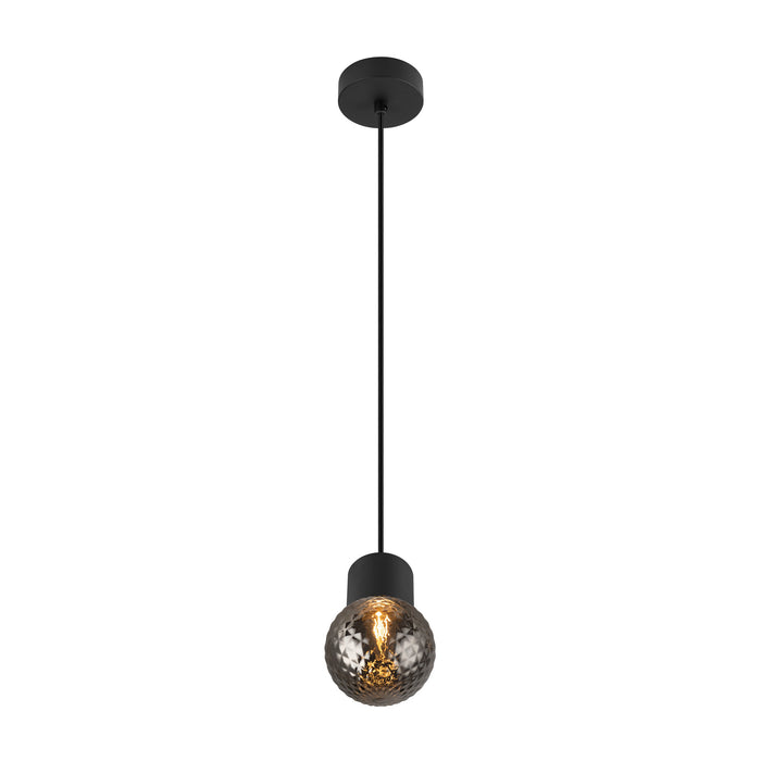 Back view product picture of SLV VARYT, pendant light, 150cm, E14, 6W, black