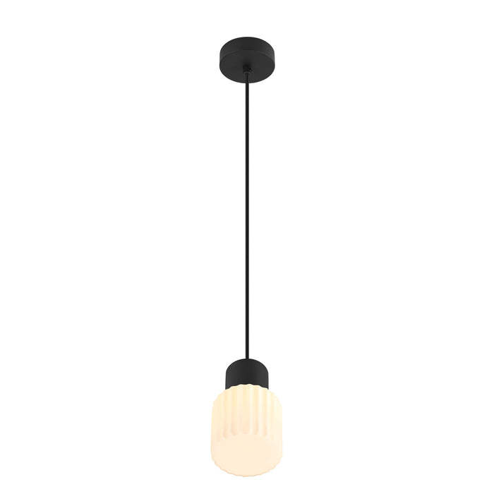 Front view product picture of SLV VARYT, pendant light, 150cm, E14, 6W, black