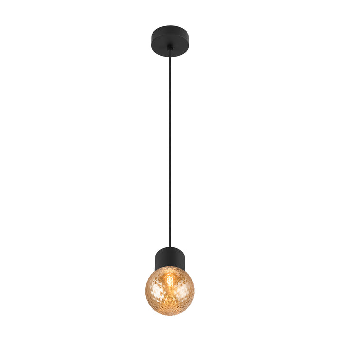 Bottom view product picture of SLV VARYT, pendant light, 150cm, E14, 6W, black