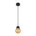 Bottom view product picture of SLV VARYT, pendant light, 150cm, E14, 6W, black