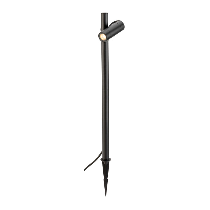 HELIA SLIM Pole, single, LED outdoor free-standing light, black IP65 3000K