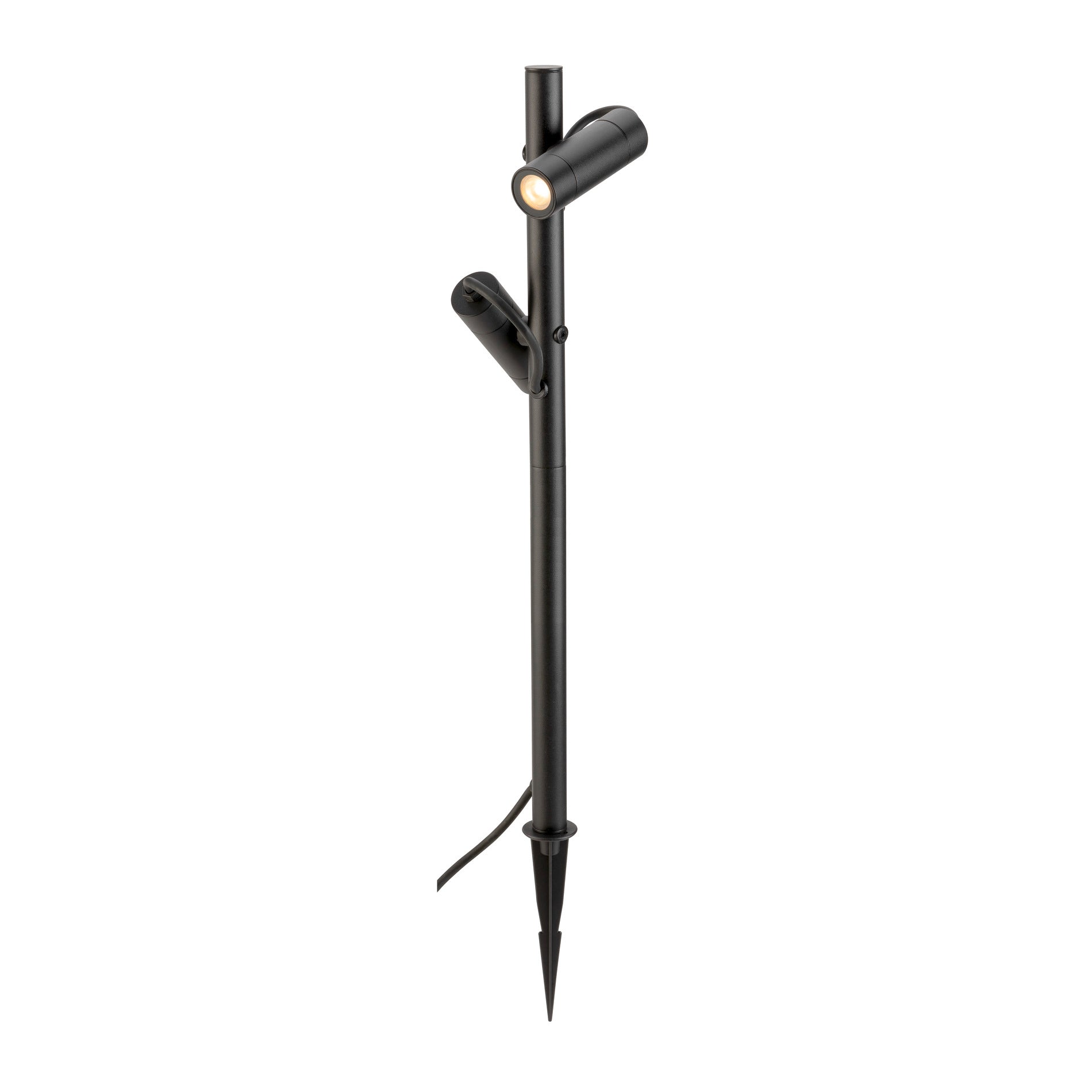 SLV HELIA SLIM Pole, double, LED outdoor free-standing light, black IP65 3000K