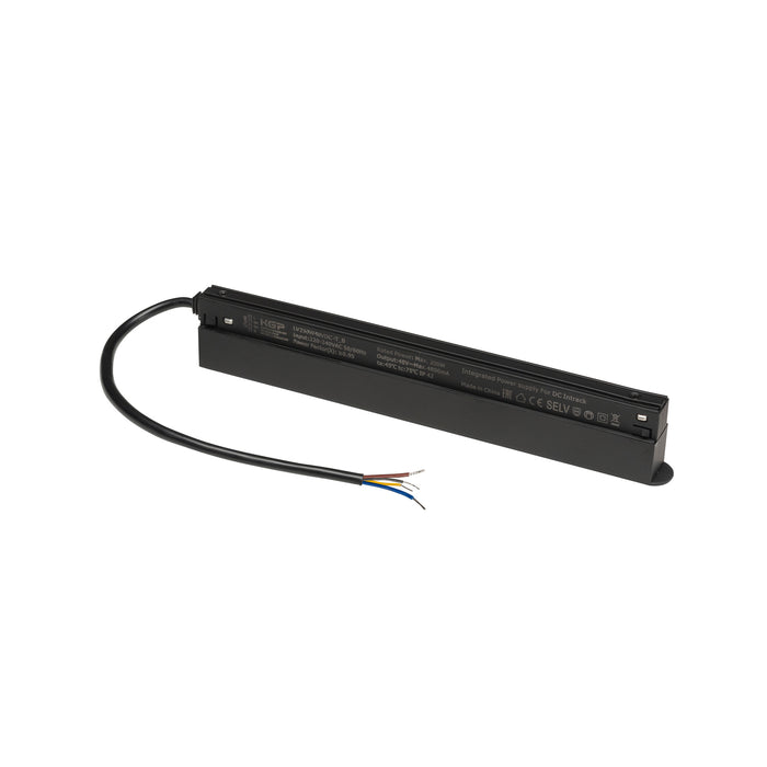 Intrack power adapter, 48V TRACK, 250W, incl. DALI through-wiring, black