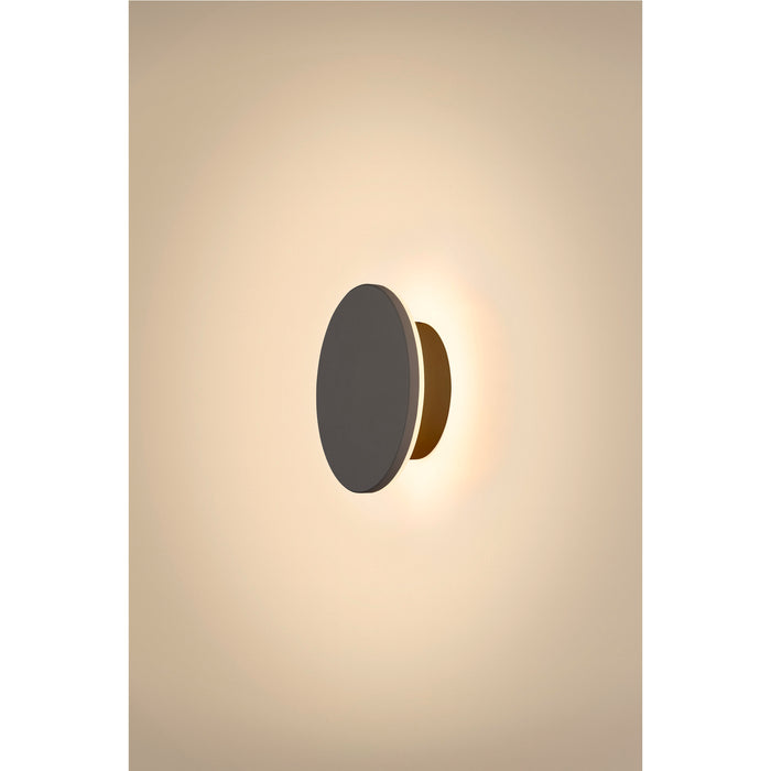 Ambient picture of SLV D-RING S, wall light, PHASE, 2700/3000K, PHASE, IP65, black
