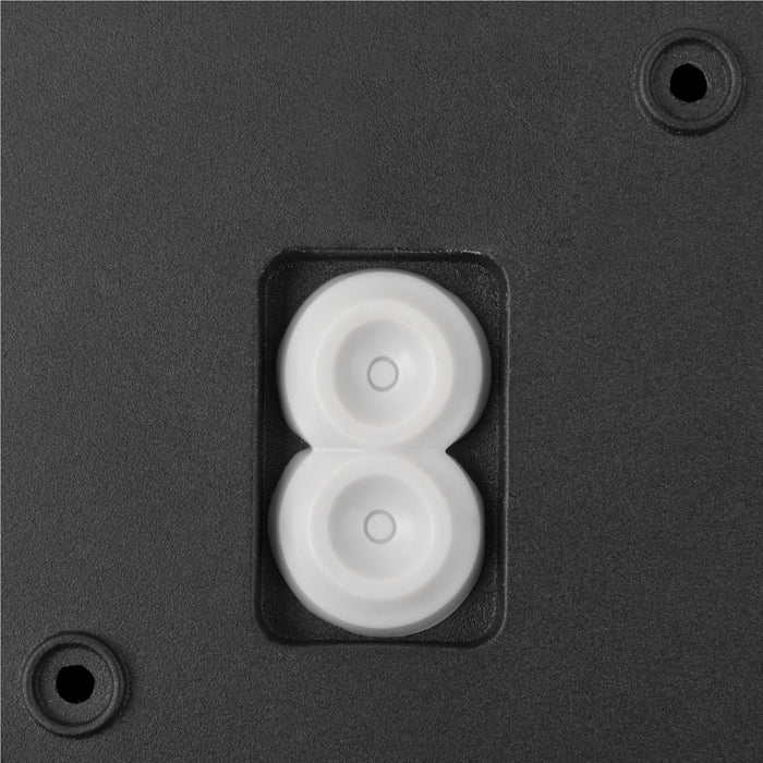 Front view product picture of SLV Q-RING, wall light, sensor, 3000K, IP54, black