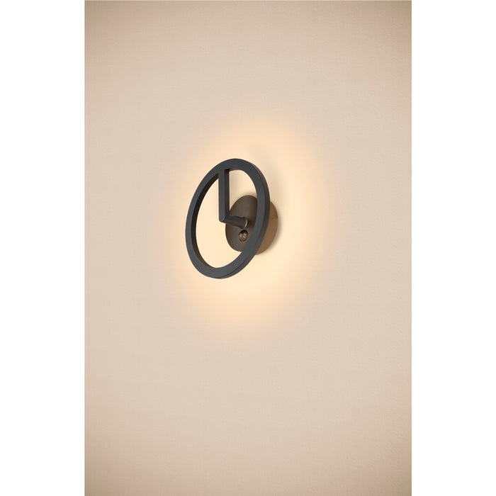 Ambient picture of SLV Q-RING, wall light, sensor, 3000K, IP54, black
