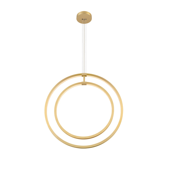 SLV ONE VERTICAL PD, pendant light, 180cm, 2700/3000K, PHASE, brass