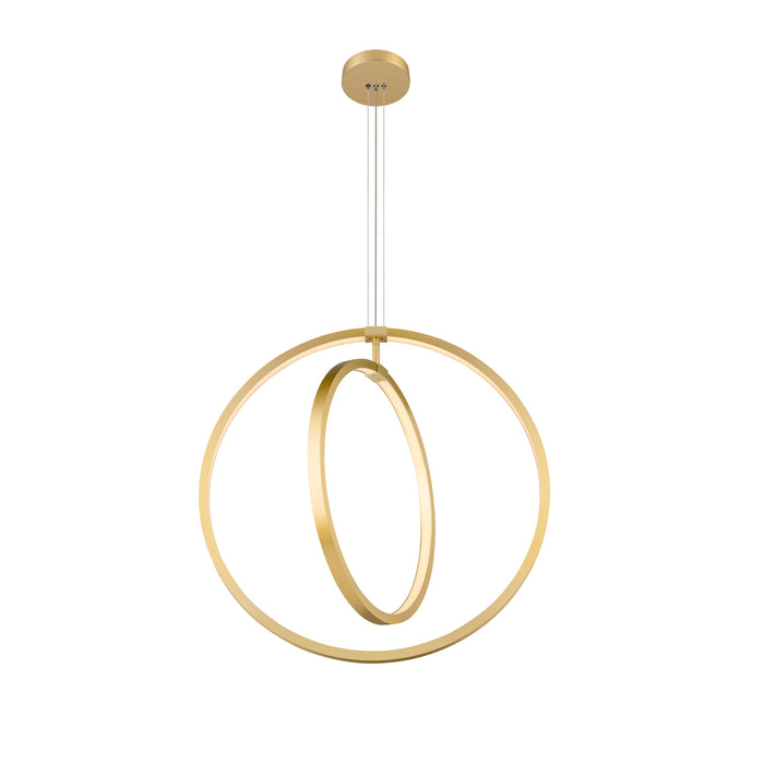 Sloping product picture of SLV ONE VERTICAL PD, pendant light, 180cm, 2700/3000K, PHASE, brass