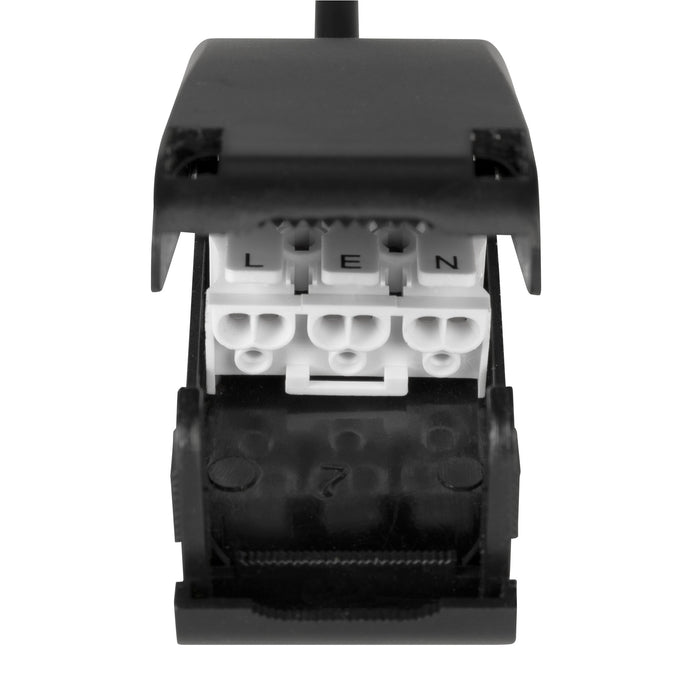 Bottom view product picture of SLV NEW TRIA® 155, DOUBLE LED module, 3000K, 38°, PHASE, black