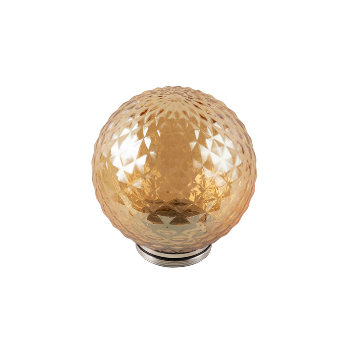 VARYT glass shade, Diamant amber