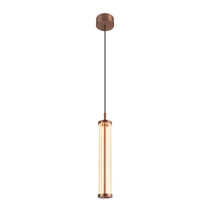 SLV QUIMERA, pendant light, pendant length 150cm, 2700/3000K, PHASE, dark copper