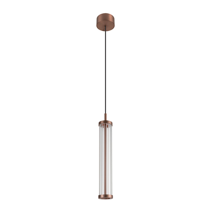Bottom view product picture of SLV QUIMERA, pendant light, pendant length 150cm, 2700/3000K, PHASE, dark copper