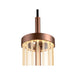 Front view product picture of SLV QUIMERA, pendant light, pendant length 150cm, 2700/3000K, PHASE, dark copper