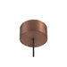 View from the left side product picture of SLV QUIMERA, pendant light, pendant length 150cm, 2700/3000K, PHASE, dark copper