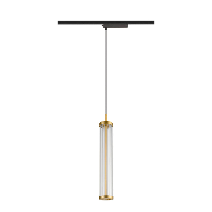 Bottom view product picture of SLV QUIMERA, 1~ pendant light, pendant length 150cm, 2700K, PHASE, brushed brass