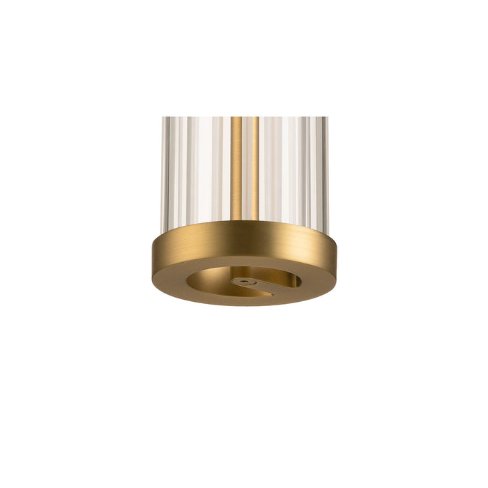 Sloping product picture of SLV QUIMERA, 1~ pendant light, pendant length 150cm, 2700K, PHASE, brushed brass