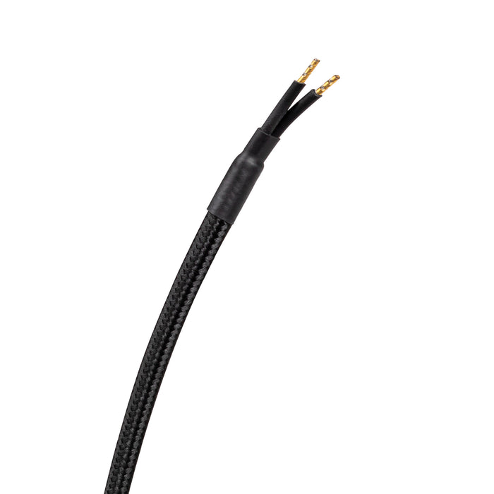 Bottom view product picture of SLV WUD, pendant light, E27, cylindrical, open cable end, 1 x max. 60W, black