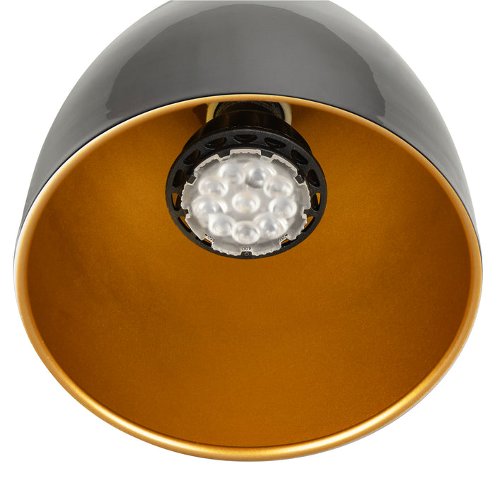 Back view product picture of SLV Aluminium PARA CONE 14, 1 phase system light, GU10, black/gold