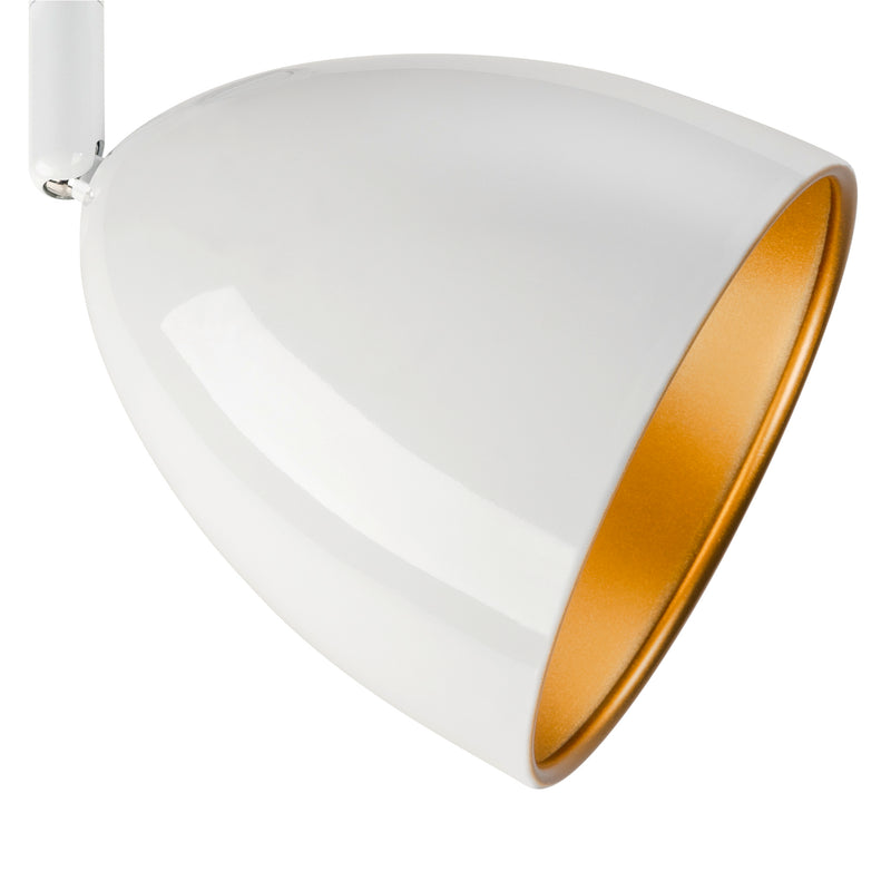 Bottom view product picture of SLV Aluminium PARA CONE 14, 1 phase system light, GU10, white/gold