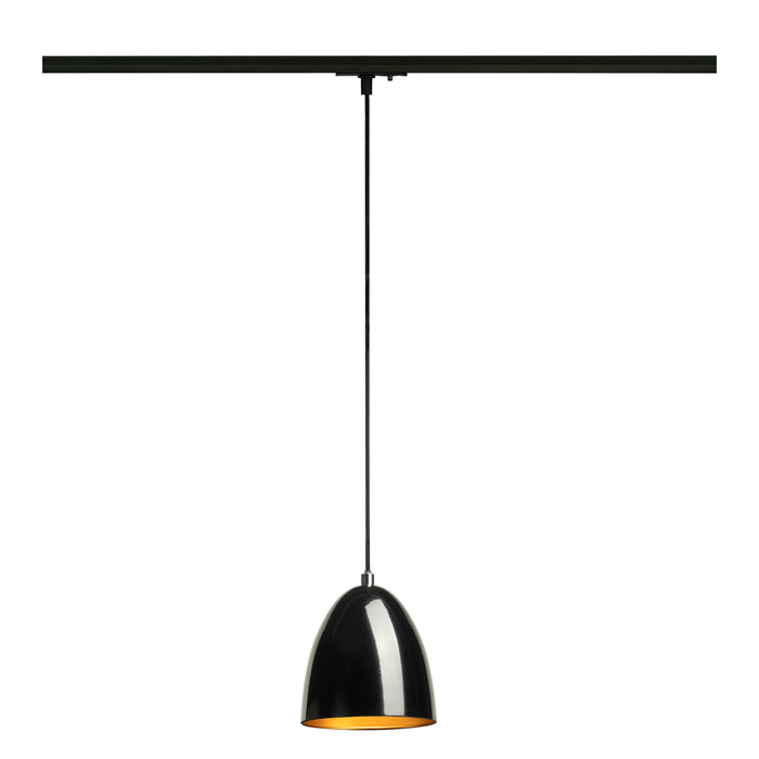 PARA CONE 14, pendant light for 1-phase system, GU10, black/gold