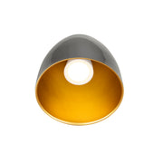 Back view product picture of SLV PARA CONE 14, pendant light for 1-phase system, GU10, black/gold