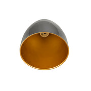 Bottom view product picture of SLV PARA CONE 14, pendant light for 1-phase system, GU10, black/gold