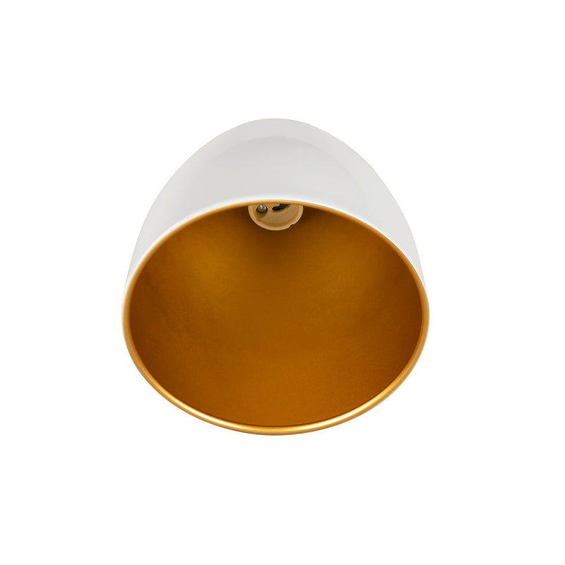 Back view product picture of SLV PARA CONE 14, pendant light for 1-phase system, GU10, white/gold