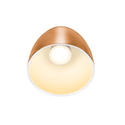 Back view product picture of SLV PARA CONE 14, pendant light for 1-phase system, GU10, copper