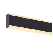 Back view product picture of SLV ONE LINEAR 70, wall-mounted light, UP/DOWN, 2700/3000K, PHASE, black