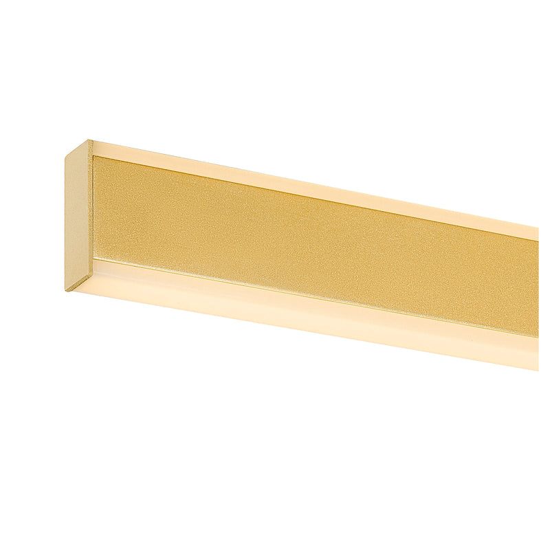 Back view product picture of SLV ONE LINEAR 70, wall-mounted light, UP/DOWN, 2700/3000K, PHASE, brass