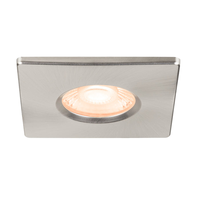 Bottom view product picture of SLV UNIVERSAL DOWNLIGHT cover, for downlight, IP65, square, aluminium