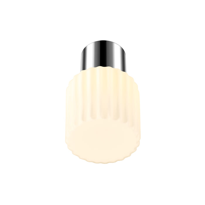 Front view product picture of SLV VARYT, ceiling-mounted light, round, 1x max. 6W, E14, chrome