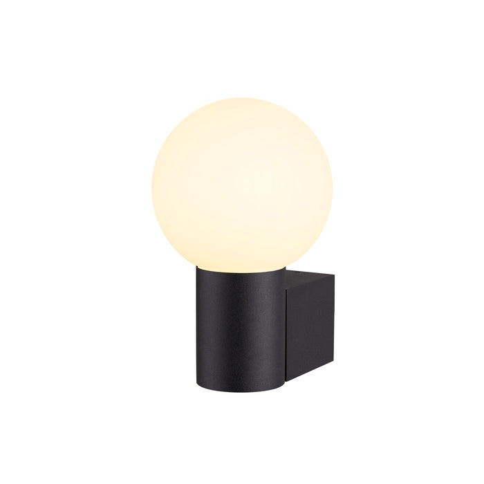 Front view product picture of SLV VARYT, wall-mounted light, round, 1x max. 6W, E14, black
