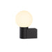 Detailed view product picture of SLV VARYT, wall-mounted light, round, 1x max. 6W, E14, black