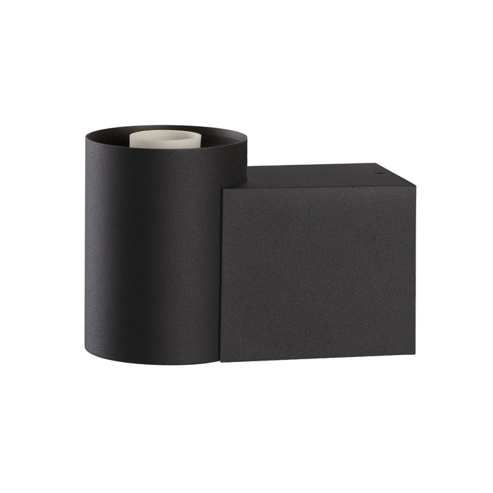 Bottom view product picture of SLV VARYT, wall-mounted light, round, 1x max. 6W, E14, black