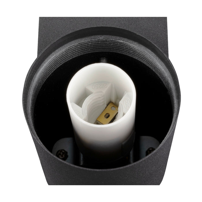 Back view product picture of SLV VARYT, wall-mounted light, round, 1x max. 6W, E14, black